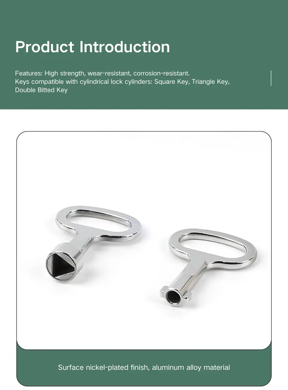 Stainless Steel Triangle Key